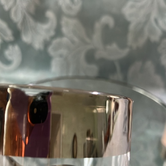 VINTAGE QUEENS LUSTERWARE Z MONOGRAM SILVER SCROLLS & TOP 8oz BARWARE - Picture 11 of 12